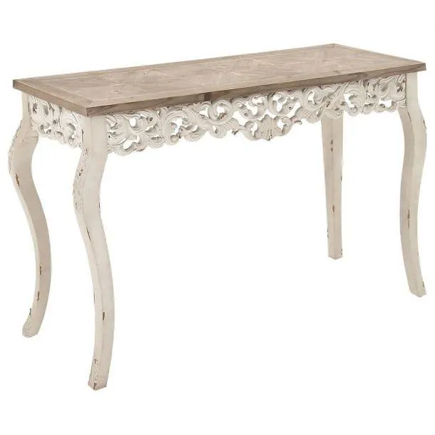 Wood Carved Console Table