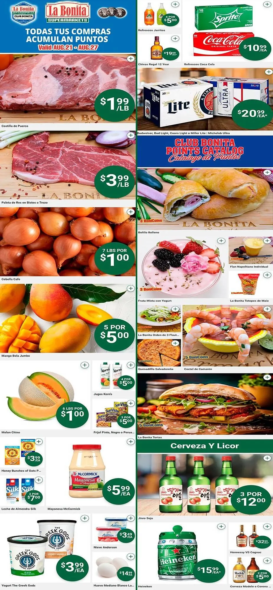Catálogo de La Bonita Supermarkets Weekly Ad 22 de agosto al 28 de agosto 2024 - Página 3