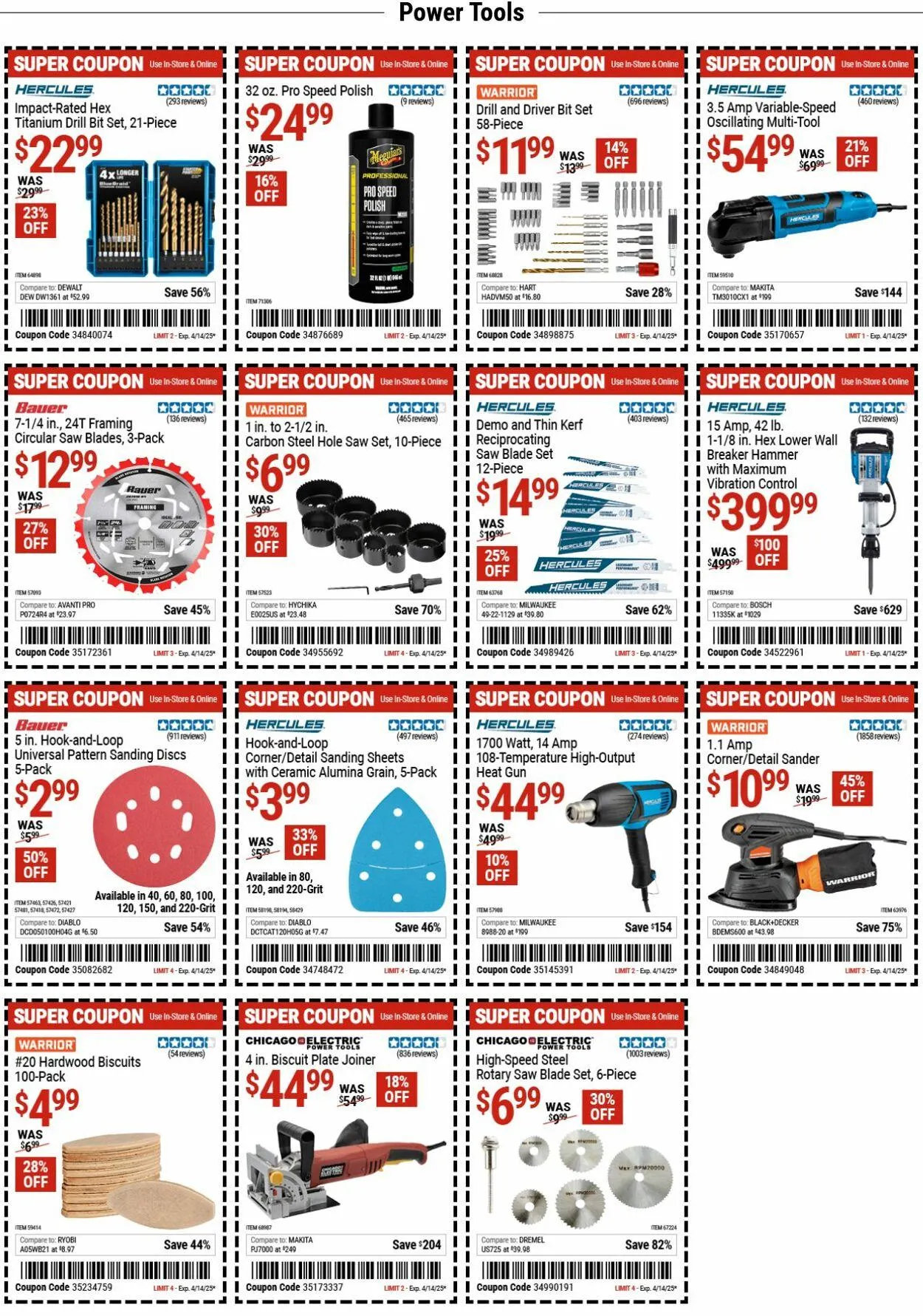 Weekly ad Harbor Freight from April 14 to April 23 2025 - Page 9