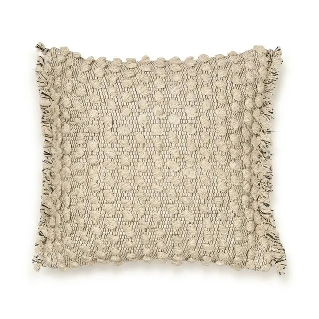 Better Homes & Gardens Nubby Dots Throw Pillow, 20" x 20", Square, Neutral, 1 per Pack