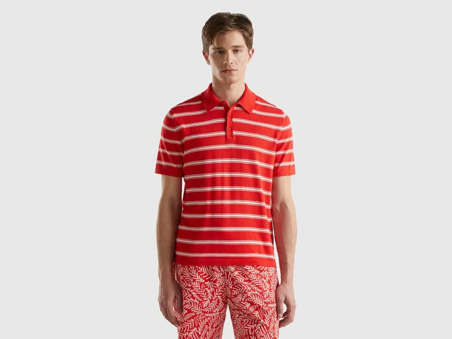 Polo de punto a rayas