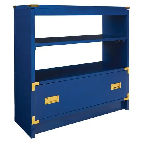 Librería Wellington 36" en Azul Lapislázuli