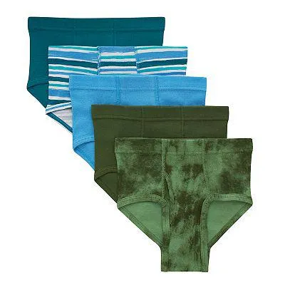 Boys 4-20 Hanes® Breathable Cotton Ultimate Pure Comfort Underwear Briefs 5-Pack Set
