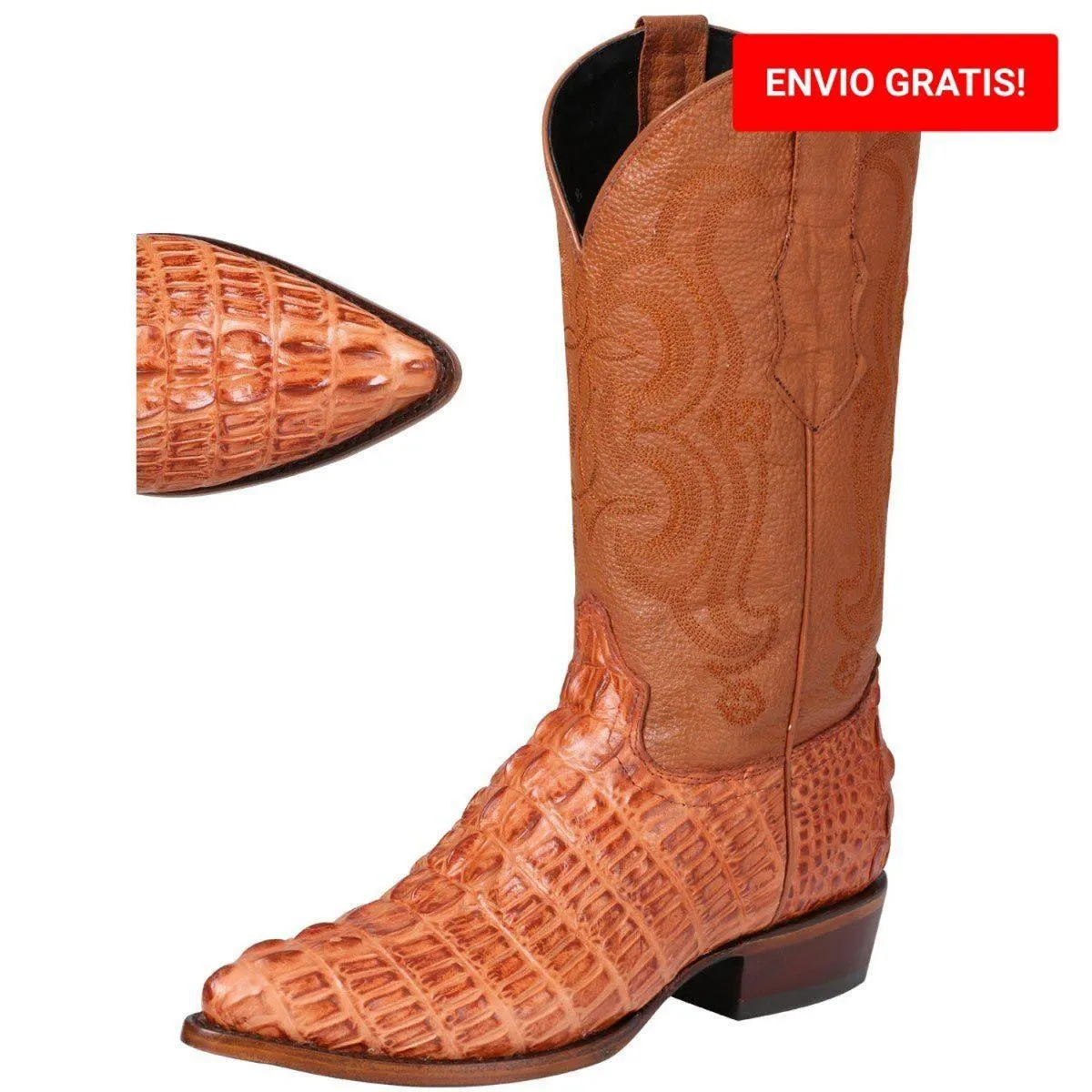 Botas de Cocodrilo-Caiman estampado GEN-40841