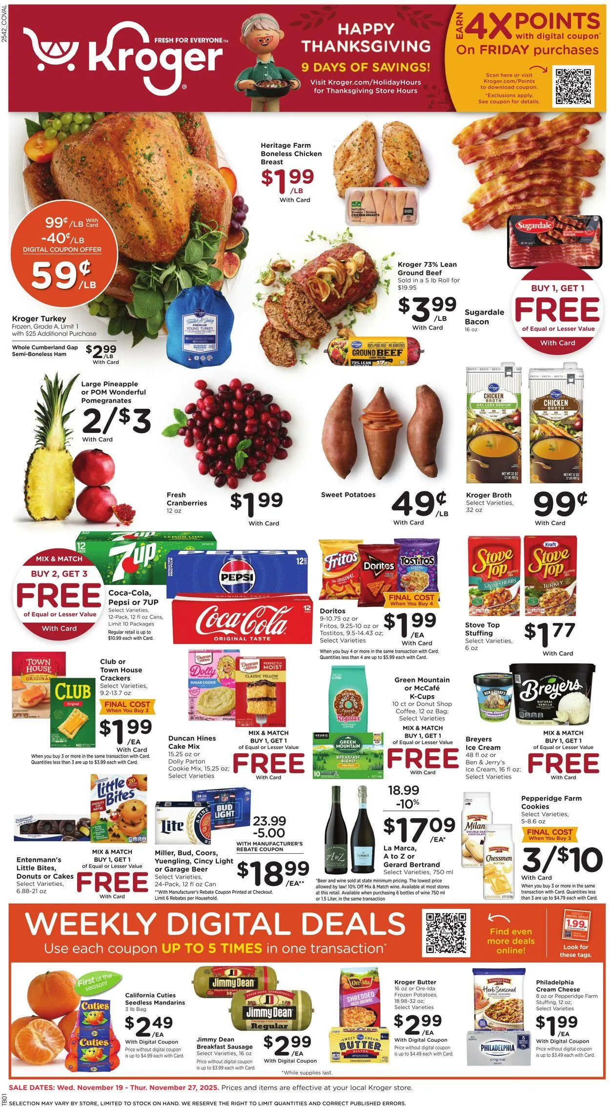 Weekly ad Kroger Current weekly ad from November 19 to November 27 2025 - Page 1