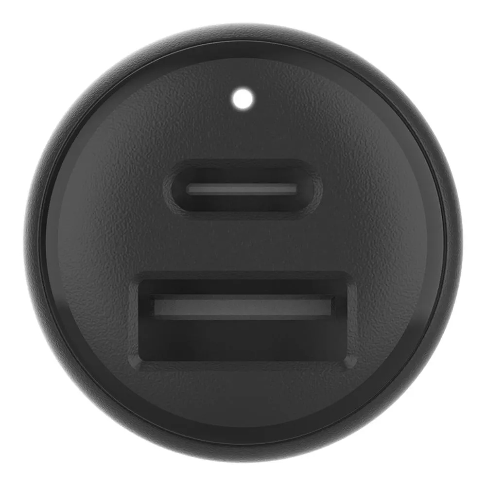 Cargador doble para auto Belkin de 42 W con cable USB-C a USB-C, 1 m