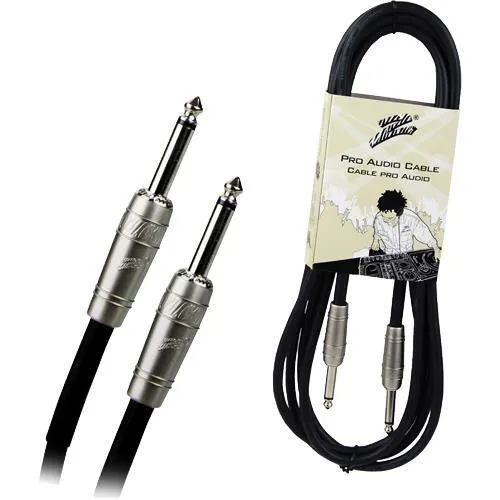 - 10 Ft. 1/4" Male Mono To 1/4" Male Mono Pro Audio Cable