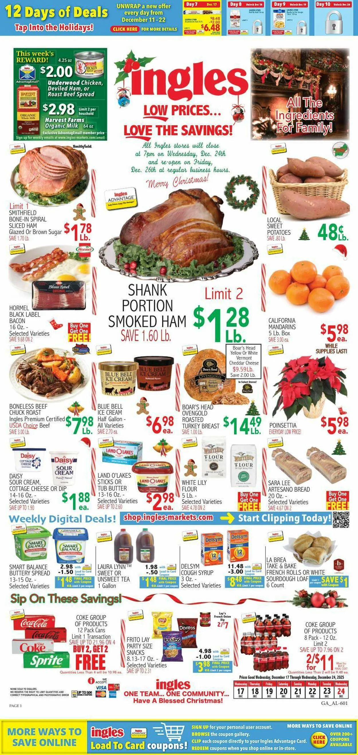 Weekly ad Ingles Current weekly ad from December 17 to December 24 2025 - Page 1