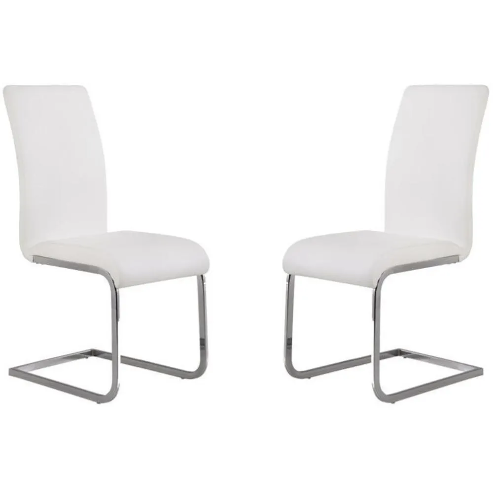 Armen Living Armen Living Amanda Side Chair Set Of Two In white