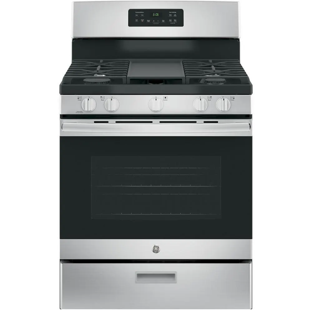 GE Appliances JGBS66REKSS 30" Freestanding Gas Range - Stainless Steel