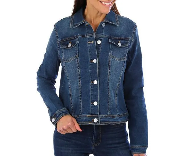 Womens Washed Denim Jacket