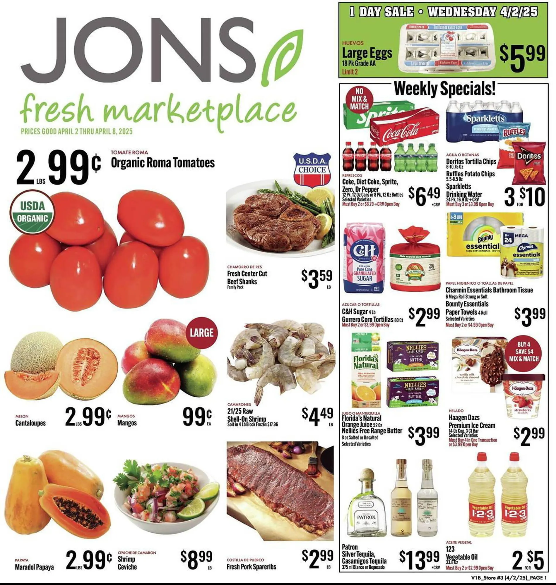 Catálogo de Jons International Weekly Ad 2 de abril al 8 de abril 2025 - Página 1