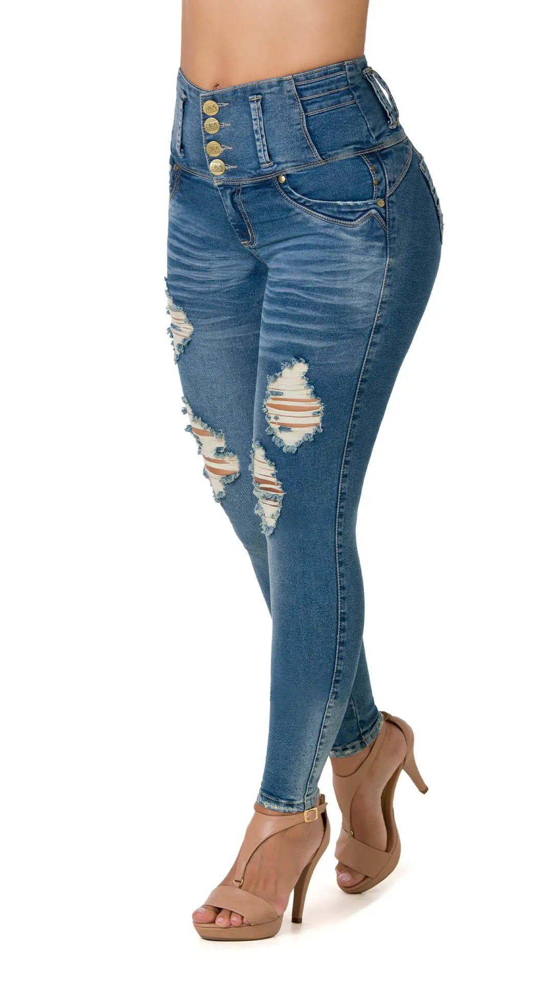 Gievo Jeans Levantacola Bota Tobillero 52262DTAT-B