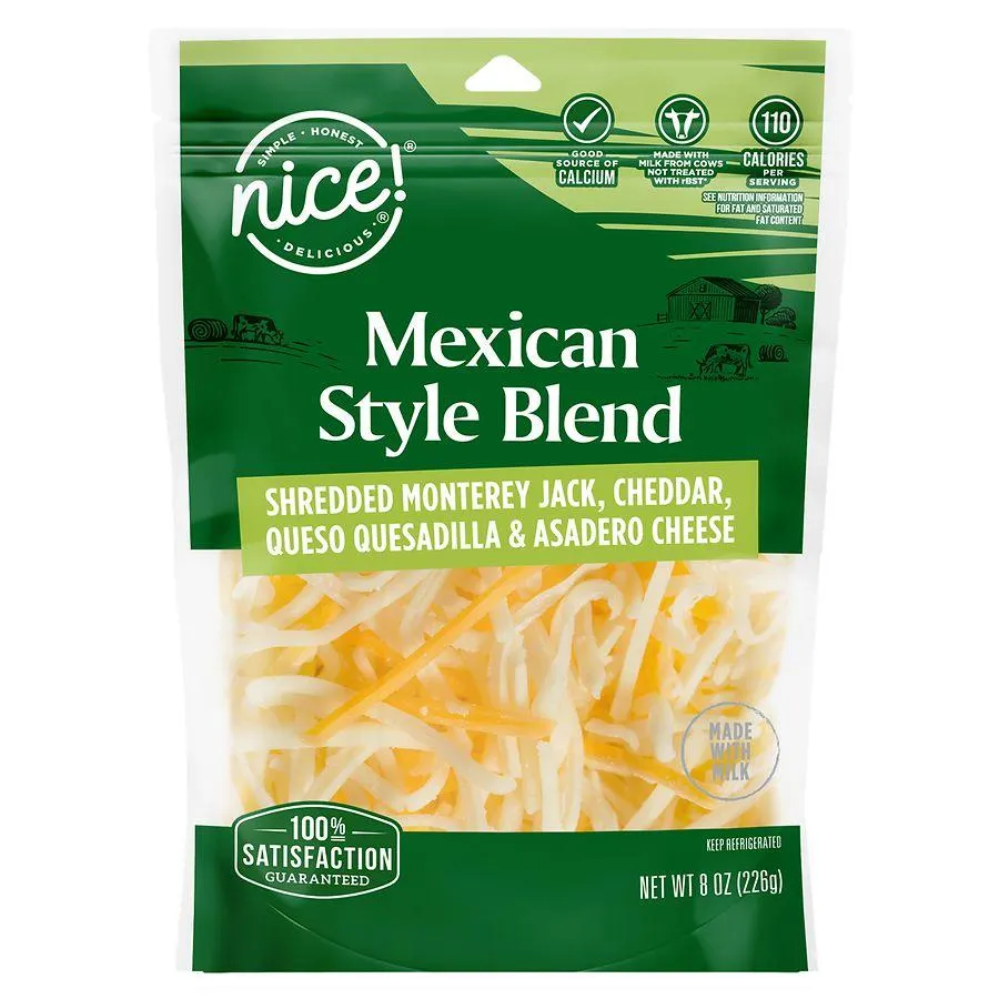 Nice! Shredded Cheese Mexican Style Blend, 8.0 oz