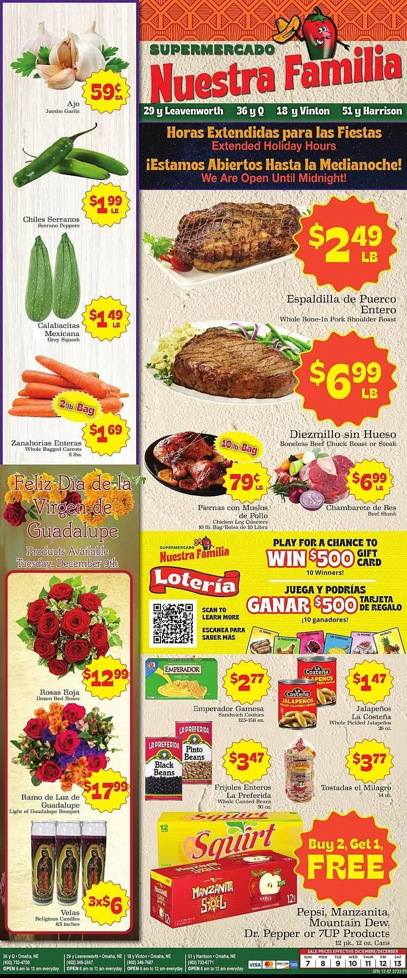 Catálogo de Supermercado Nuestra Familia weekly ad 7 de diciembre al 13 de diciembre 2025 - Página 1
