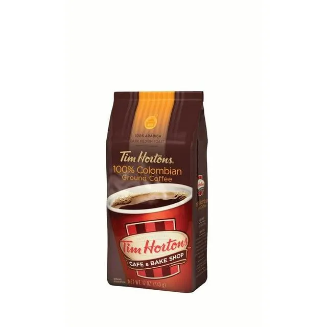 Tim Hortons Ground Colombian Roast Coffee, 12-Oz Bag