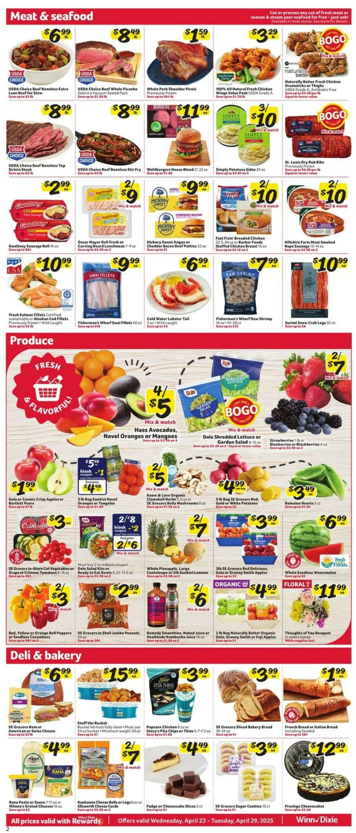 Catálogo de Winn Dixie Current weekly ad 23 de abril al 29 de abril 2025 - Página 2