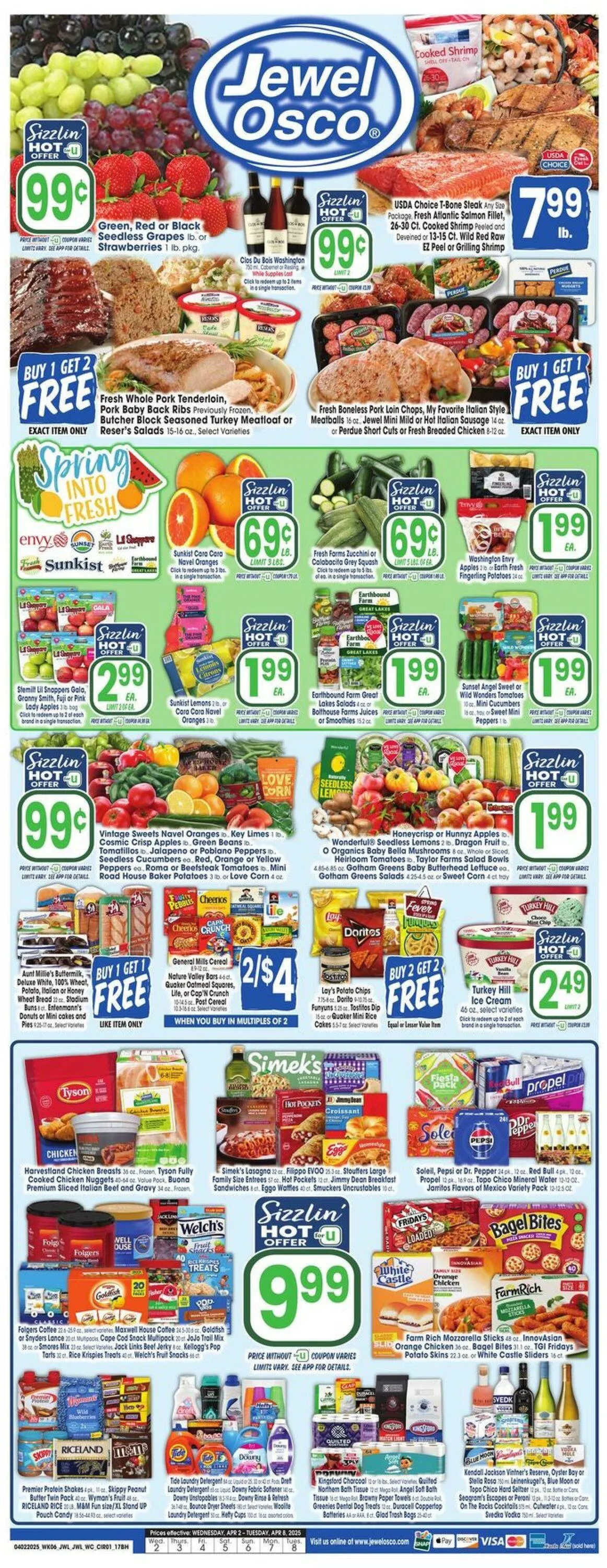 Catálogo de Jewel Osco Current weekly ad 2 de abril al 8 de abril 2025 - Página 1