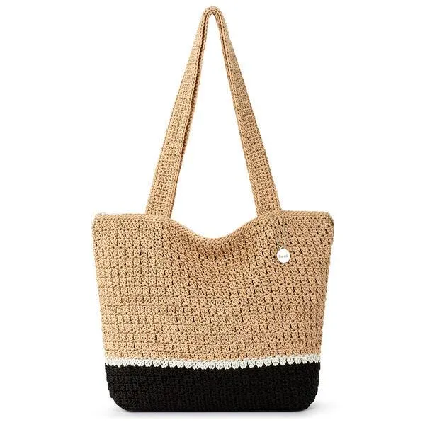 The Sak Casual Classic Color Block Crochet Tote