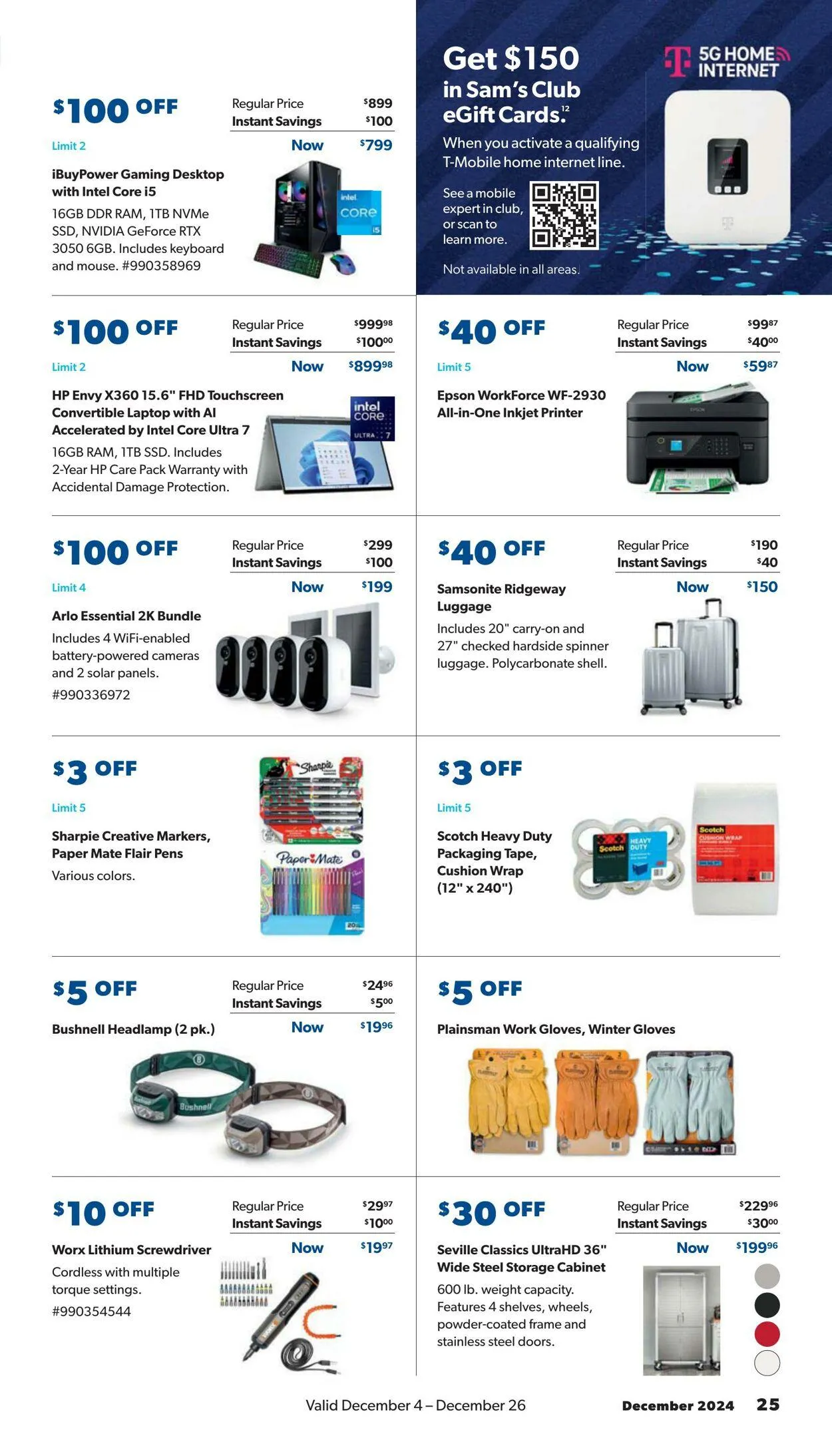 Weekly ad Sam's Club - Christmas 2024 from December 4 to December 26 2024 - Page 25