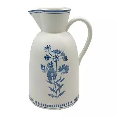 Farmhouse Floral Ceramic Decorative Vase Table Decor