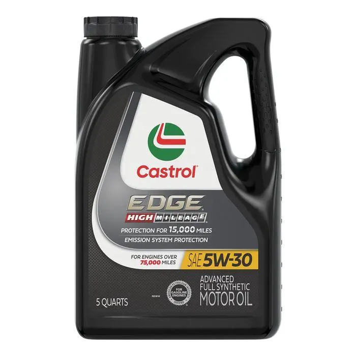 Castrol EDGE High Mileage Full Synthetic Engine Oil 5W-30 5 Quart