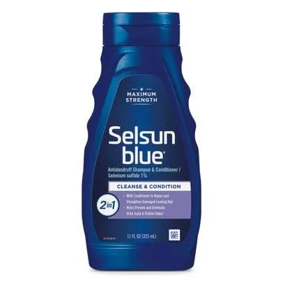 Selsun Blue 2-in-1 Dandruff Shampoo, Maximum Strength - 11 fl oz