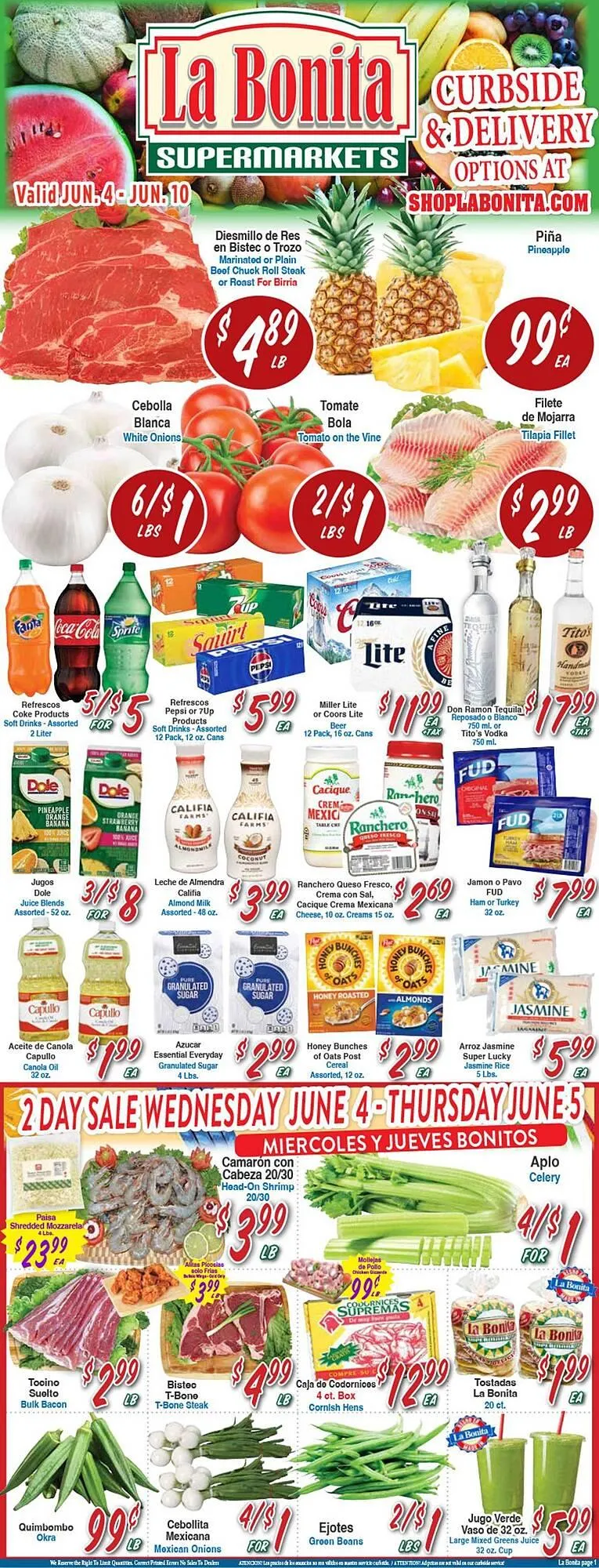 La Bonita Supermarkets Weekly Ad - 1