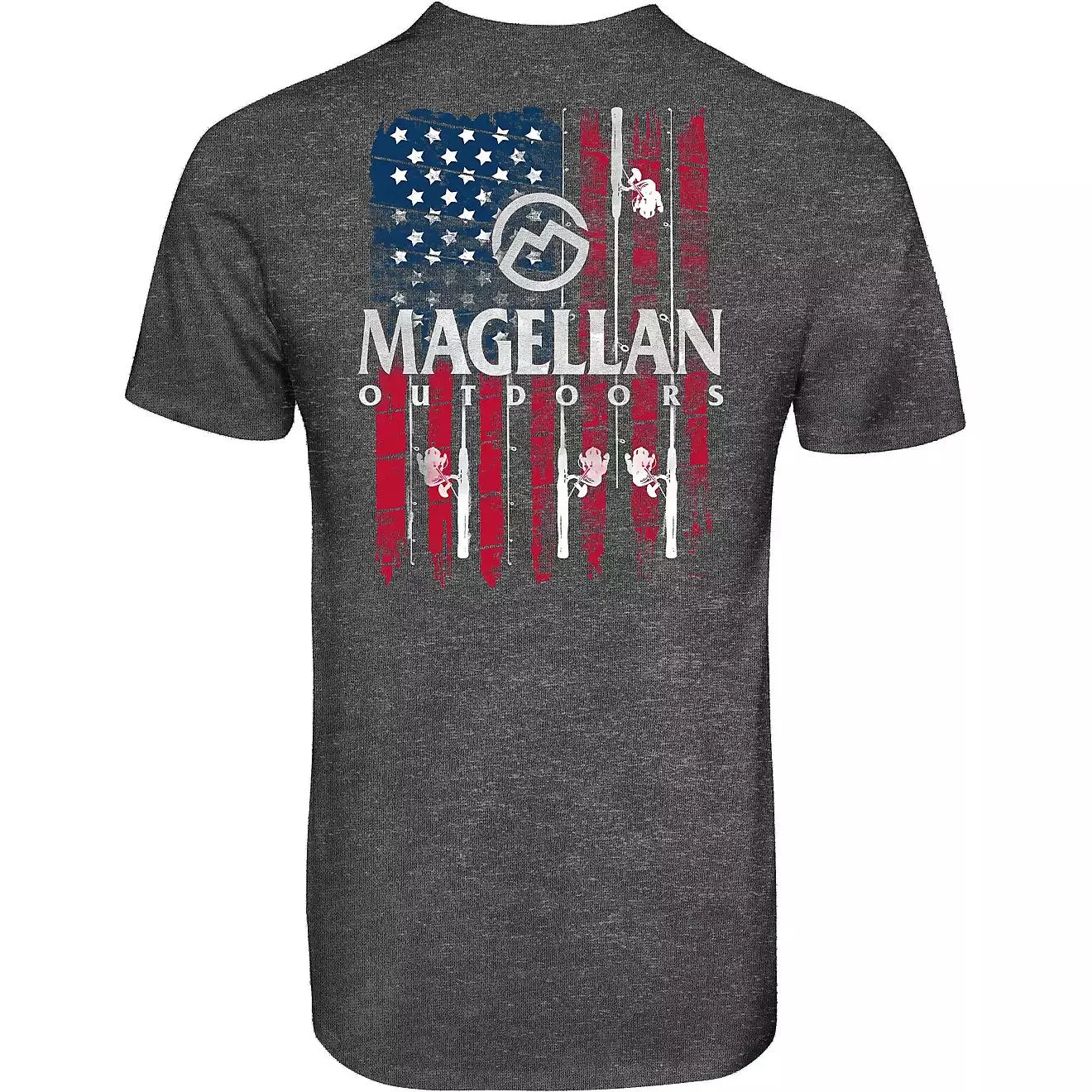Magellan Outdoors Men's CHIPPED FLAG Short Sleeve T-shirt