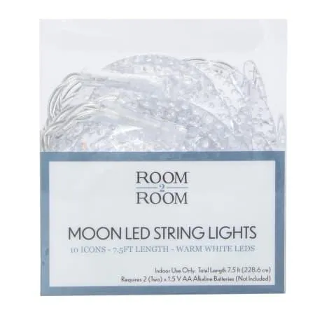 Moon LED String Lights 7.5ft