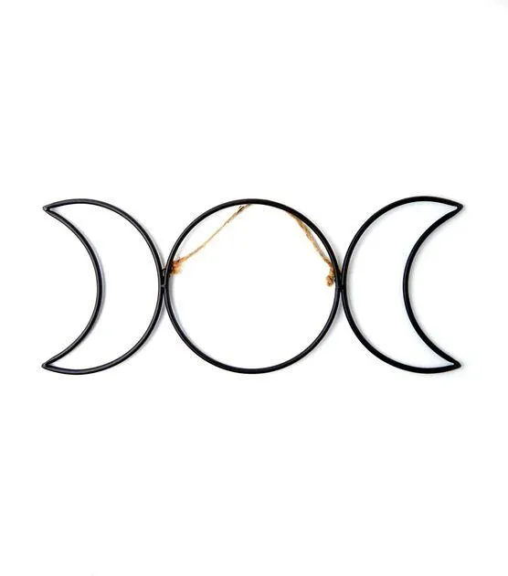 18" Iron Wire Moon Phases by Place & Time