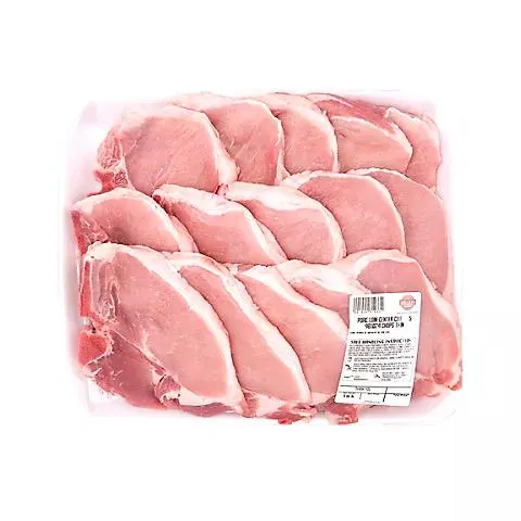 Wellsley Farms Fresh Pork Loin Bone-In Chop Center Cut Thin, 4.75-5.5 lb
