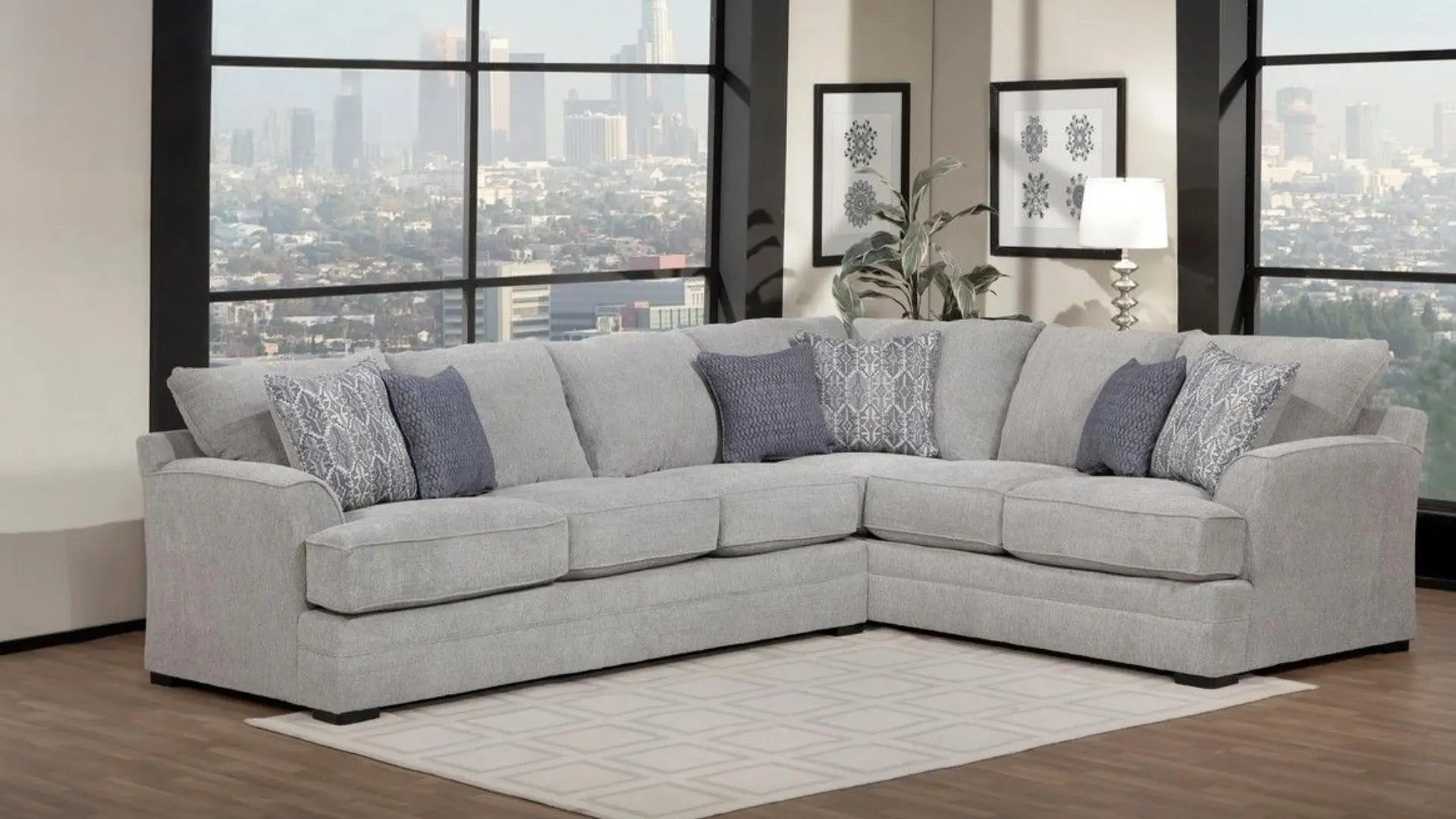 Naples Soft Sectional - Grey