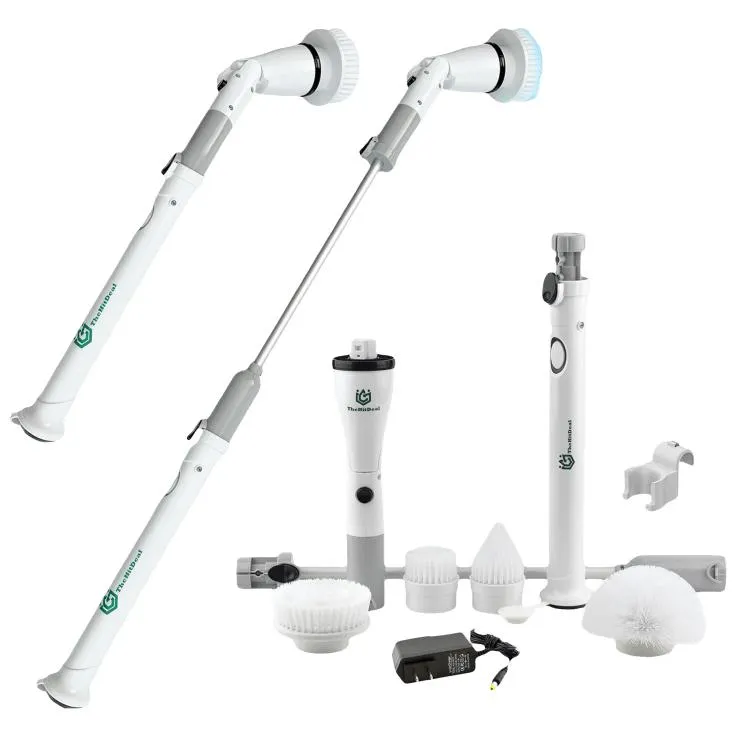 TheHitDeal Cepillo de Limpieza Eléctrico con 4 Cabezales de Cepillo