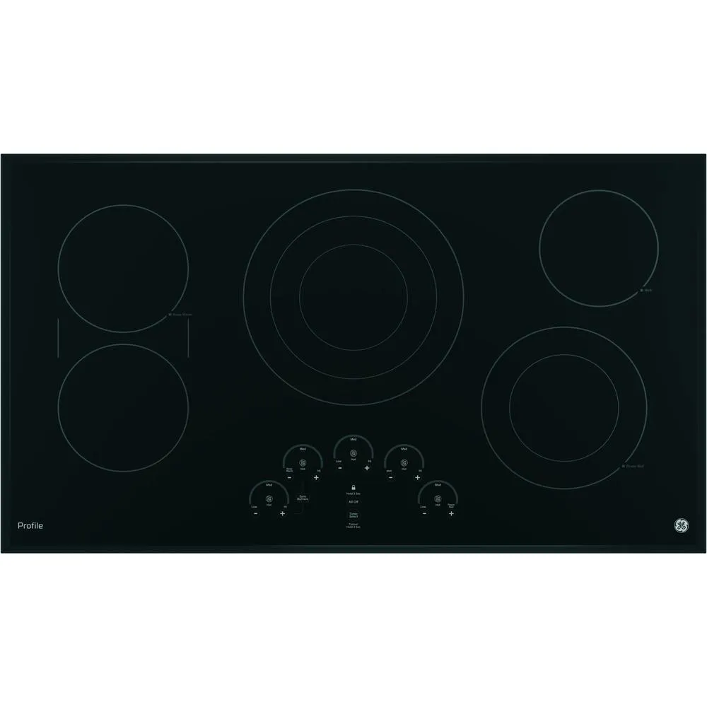 GE Profile Series PP9036DJBB 36" Built-In Touch Control Cooktop - Black