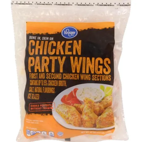 Kroger Frozen Raw Bone-In Skin-On Chicken Wings