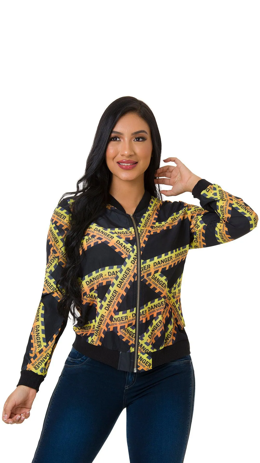 Chaqueta Con Botones y Estampado 7B2975CH