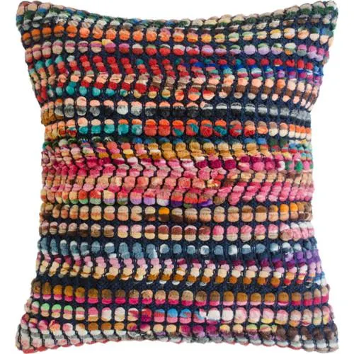 Cojín geométrico bohemio multicolor