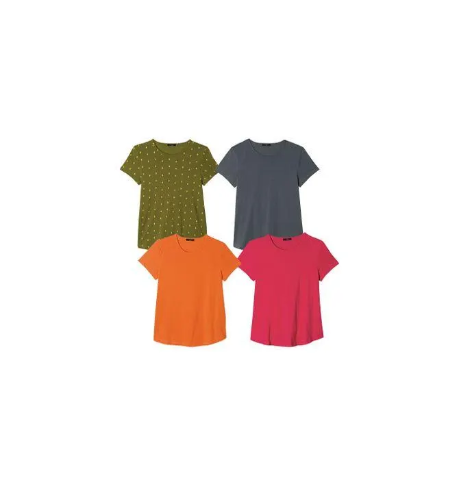 4 Pack Fashion Tees in 2X (22W-24W)