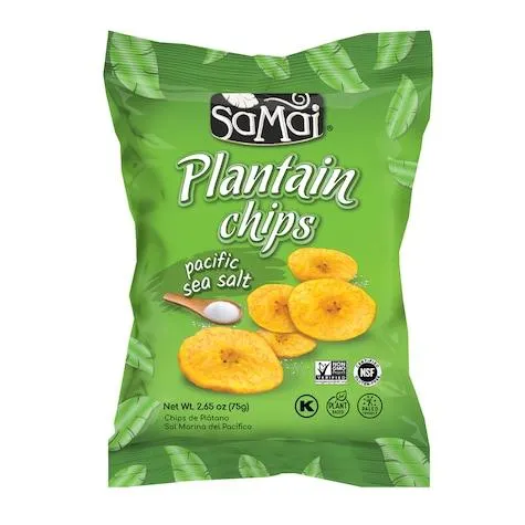 Samai Tropical Plantain Chips, 2.65-oz. Bags