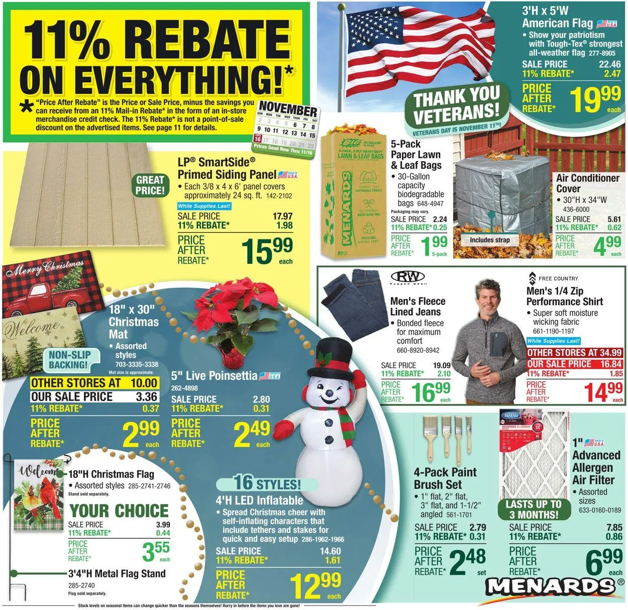 Catálogo de Menards Current weekly ad 5 de noviembre al 16 de noviembre 2025 - Página 1