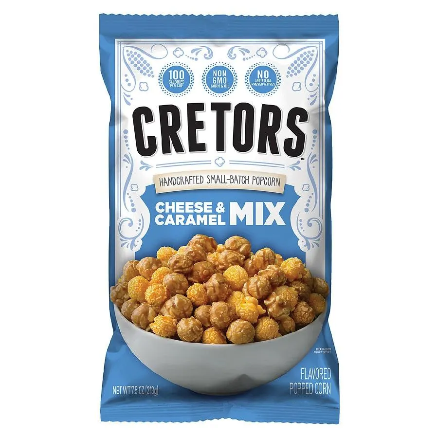 G.H. Cretors Popcorn Mix Cheese Caramel, 7.5 oz