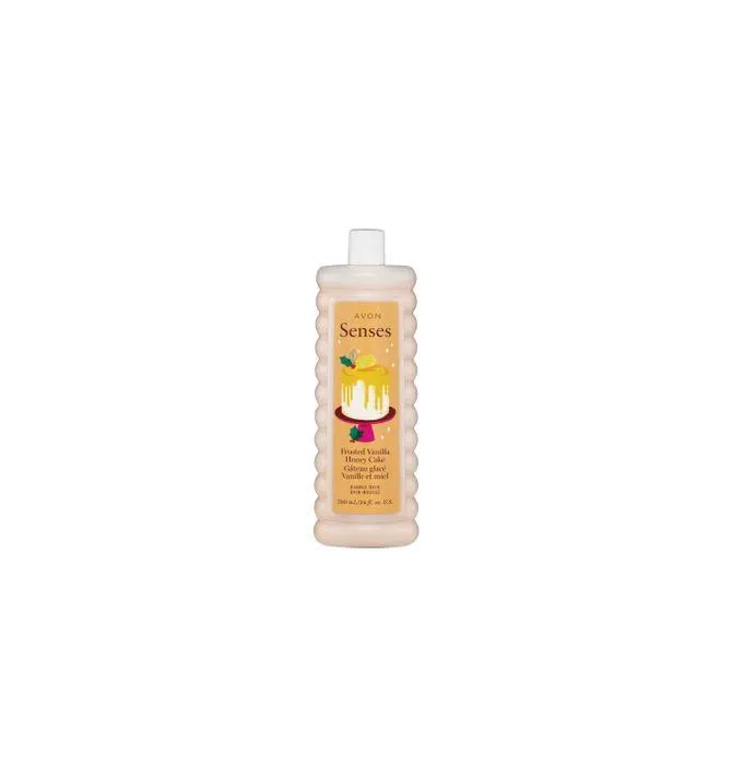 Senses Frosted Vanilla Honey Cake Bubble Bath