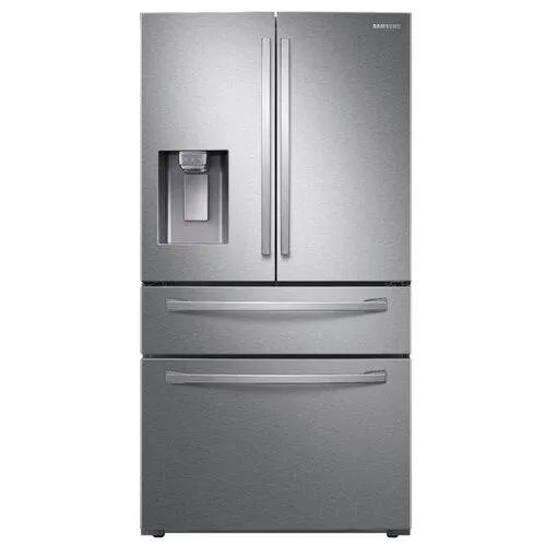 - 28 CuFt Smart 4-Door French Door Refrigerator in Stainless Steel