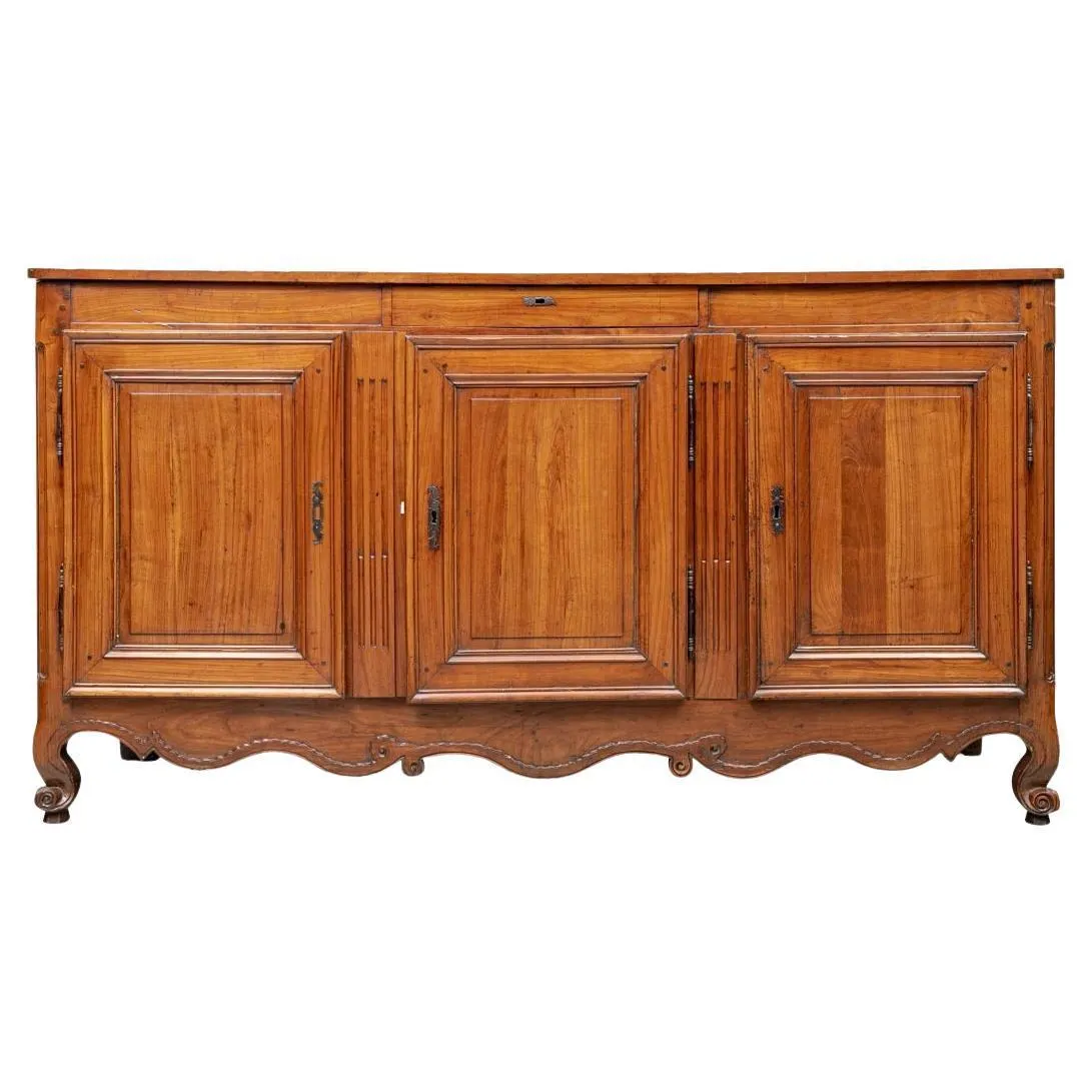 Antique Country French Cerezo Macizo Enfilade