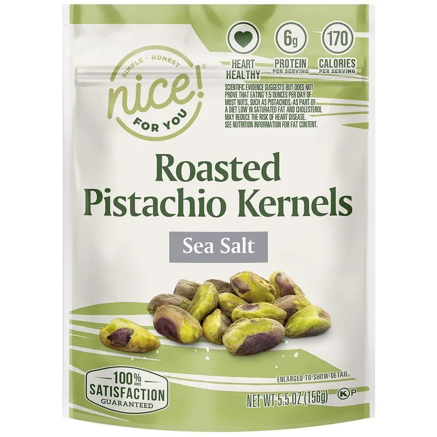 Nice! Roasted Pistachio Kernels Sea Salt, 5.5 oz