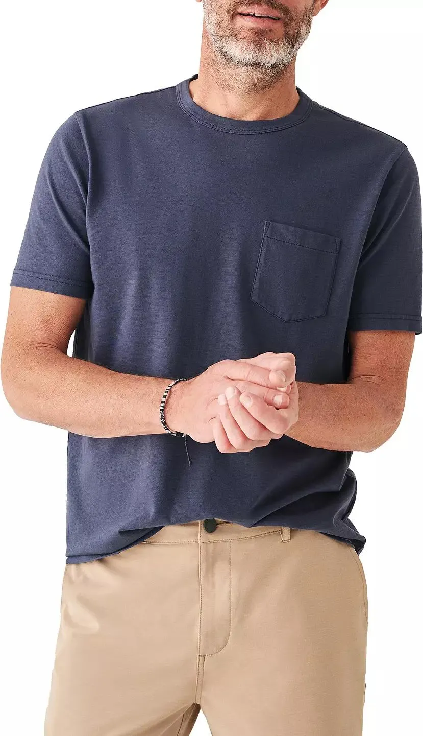 Faherty Men's Sunwashed Pocket Short Sleeve T-Shirt