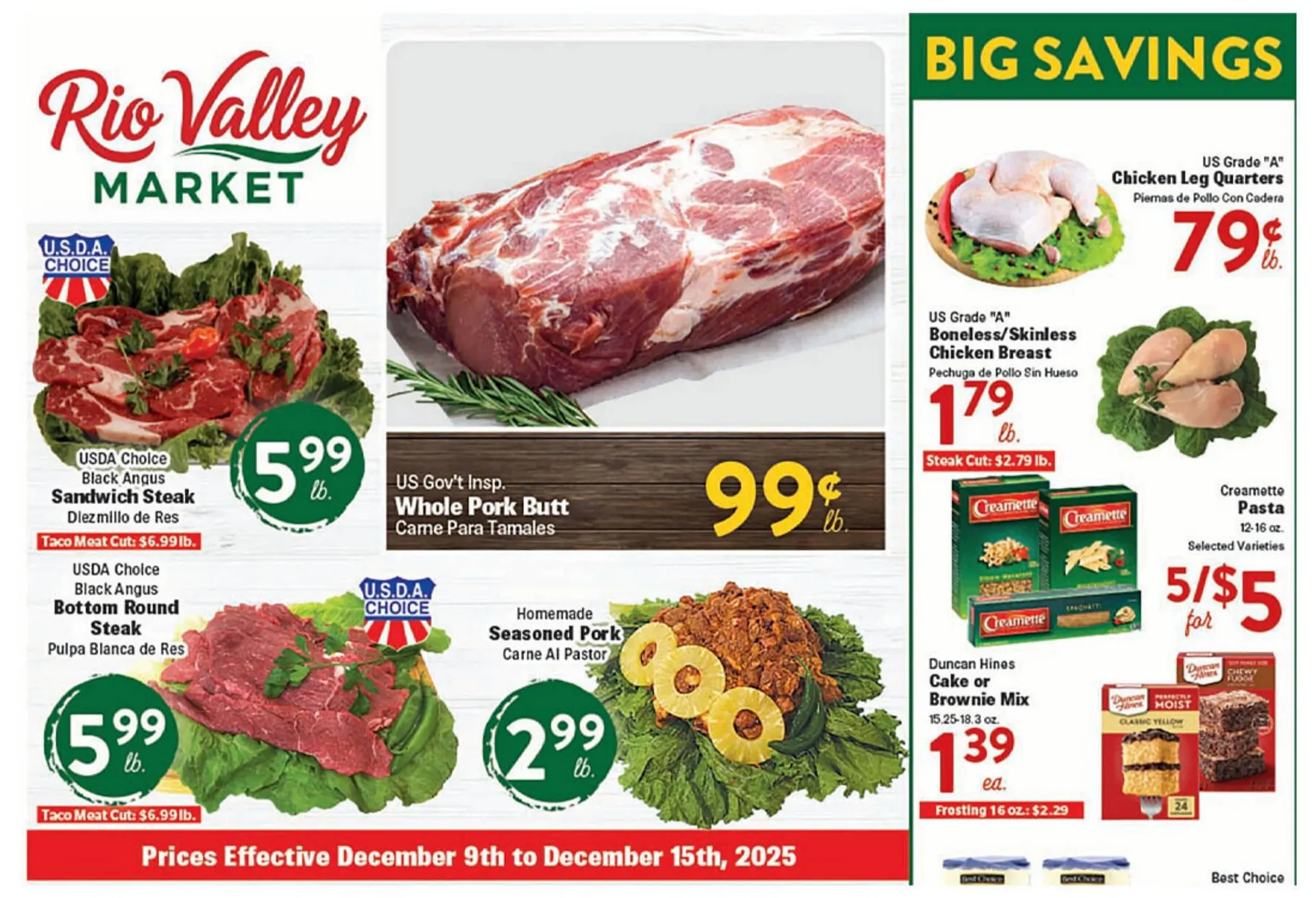 Catálogo de Rio Valley Market weekly ad 9 de diciembre al 15 de diciembre 2025 - Página 1