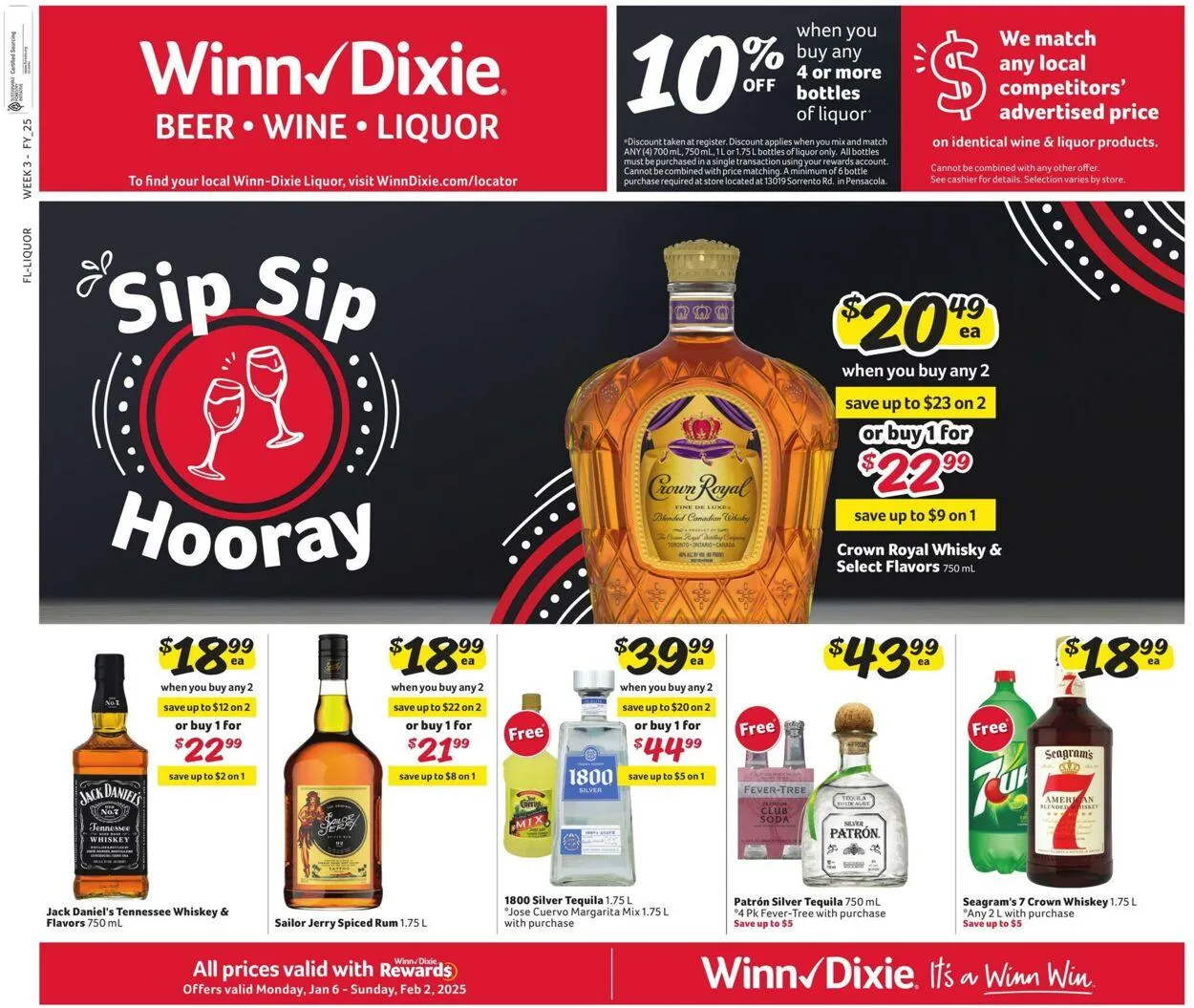 Catálogo de Winn Dixie Current weekly ad 6 de enero al 2 de febrero 2025 - Página 1