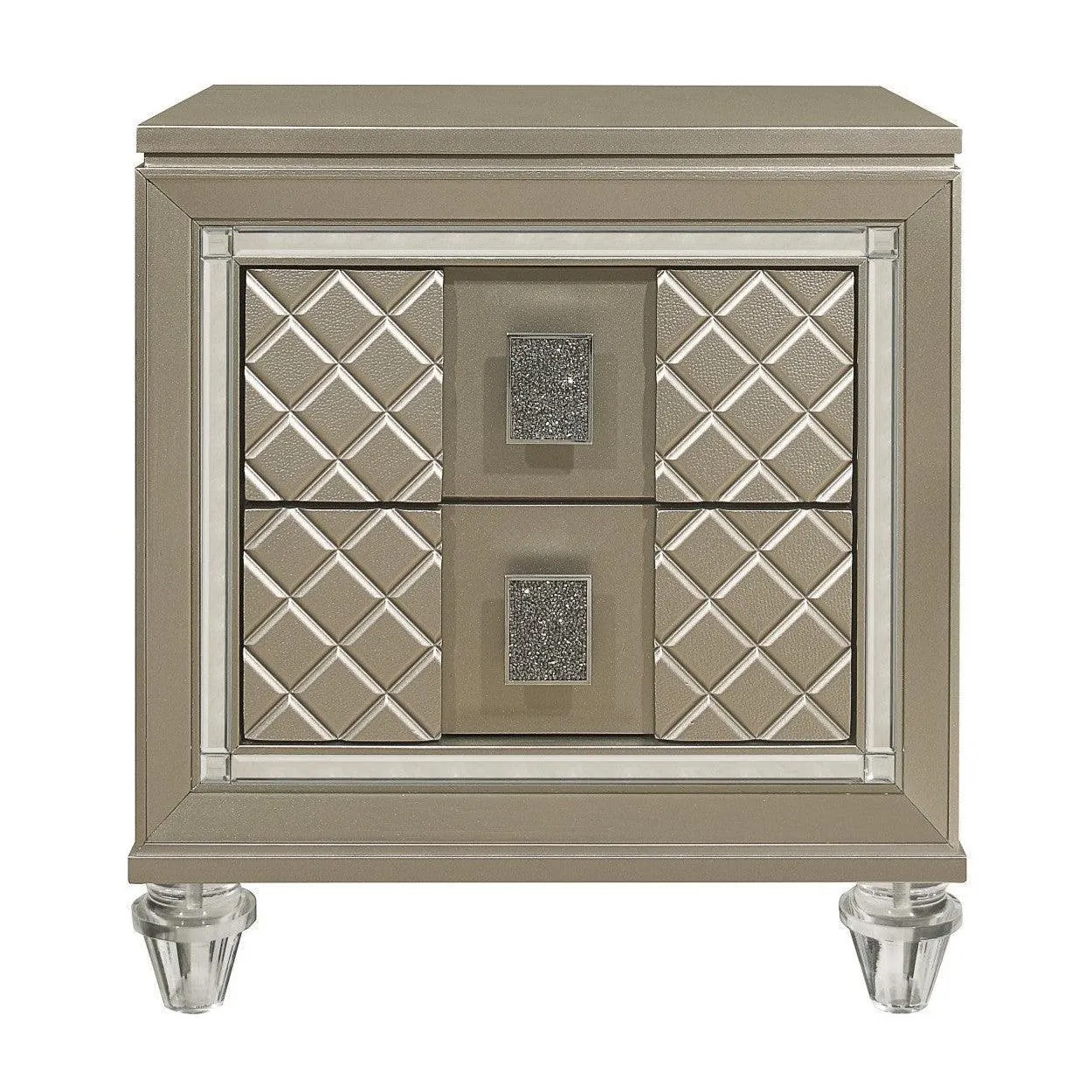 Mesa de noche, patas de acrílico